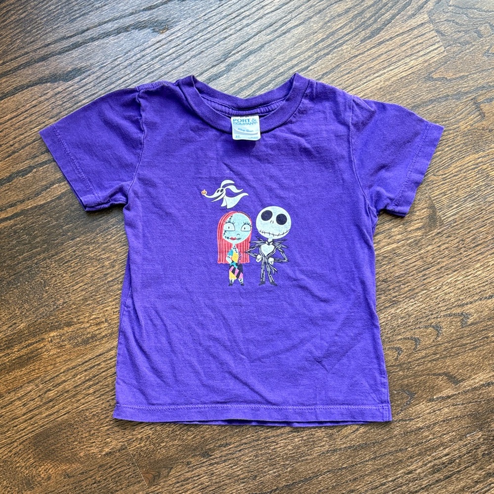 Port and Company Purple Nightmare Before Christmas Kids Tee